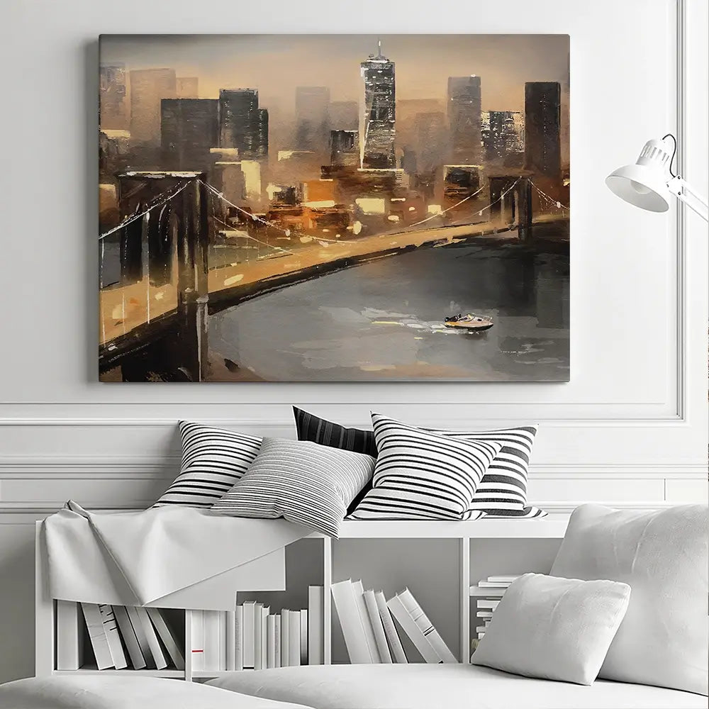 New York From Afar Canvas Print New York From Afar Canvas Print wall art product lisima / Shutterstock