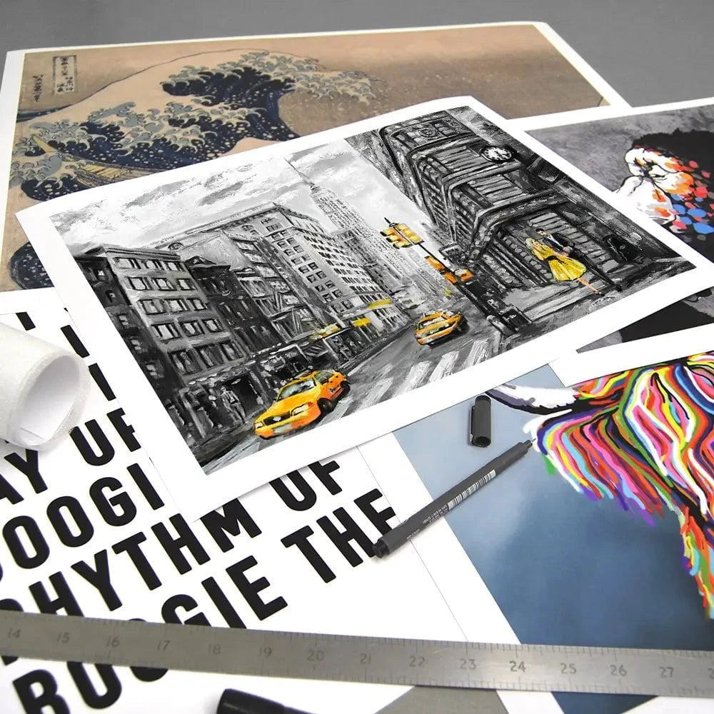 New York In Grey And Yellow Art Print New York In Grey And Yellow Art Print wall art product lisima / Shutterstock