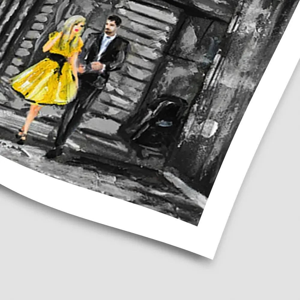 New York In Grey And Yellow Art Print New York In Grey And Yellow Art Print wall art product lisima / Shutterstock