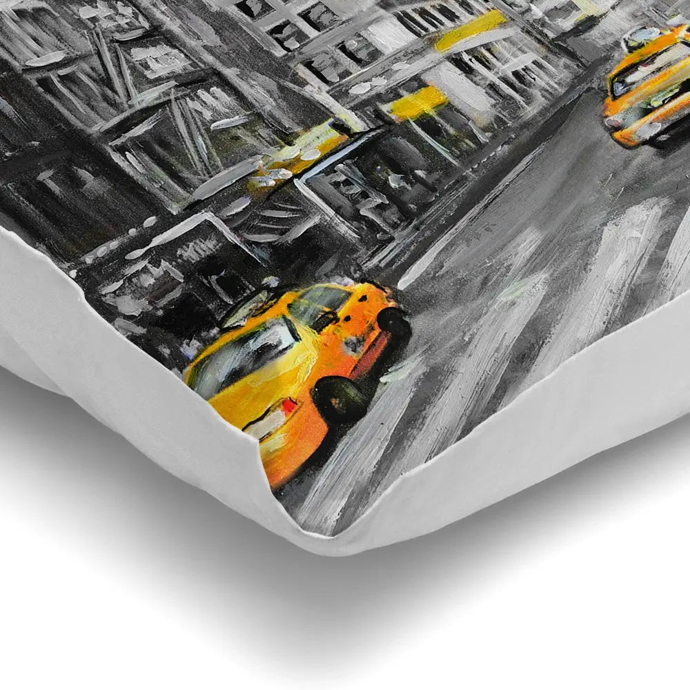 New York In Grey And Yellow Cushion New York In Grey And Yellow Cushion wall art product lisima / Shutterstock