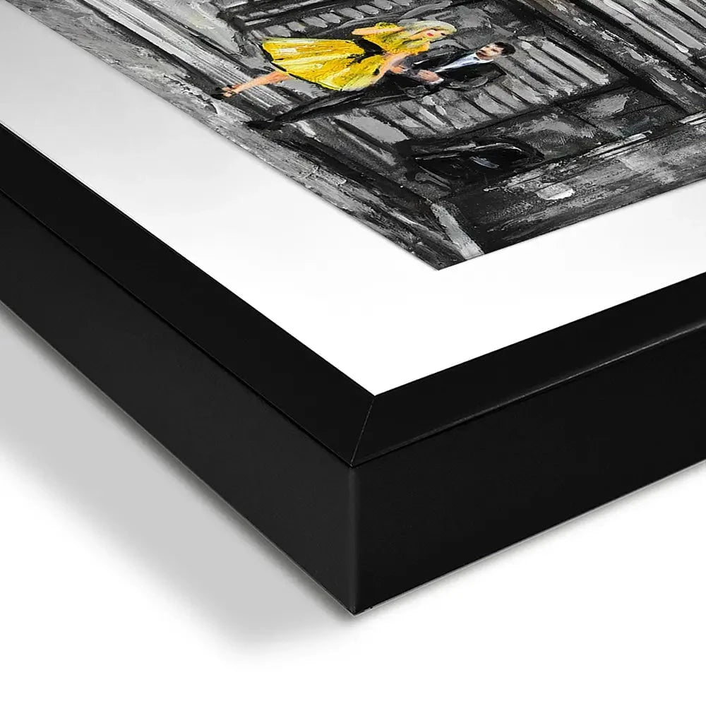 New York In Grey And Yellow Framed Art Print New York In Grey And Yellow Framed Art Print wall art product lisima / Shutterstock