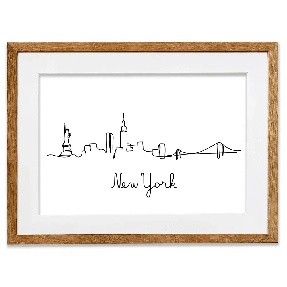 New York Lines Framed Art Print New York Lines Framed Art Print wall art product StockLeb / Shutterstock