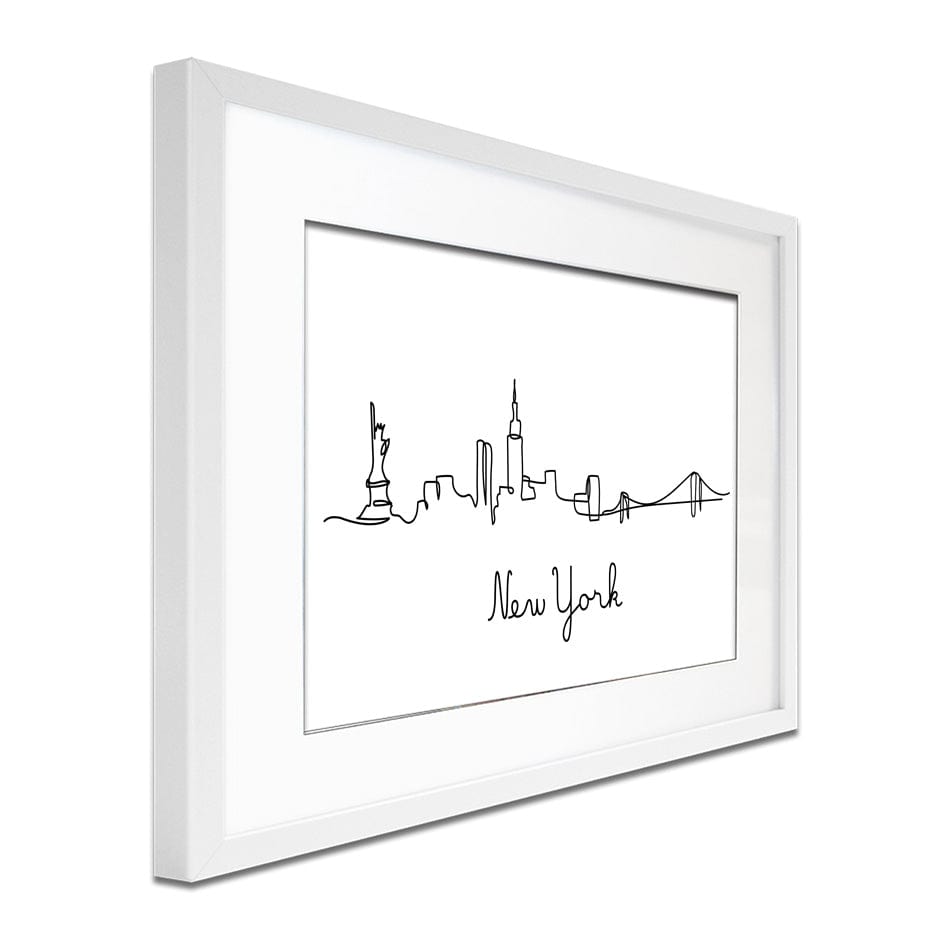 New York Lines Framed Art Print wall art product StockLeb / Shutterstock