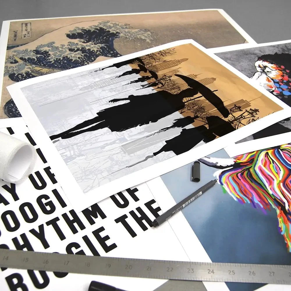 New York Umbrellas Art Print New York Umbrellas Art Print wall art product isaxar / Shutterstock