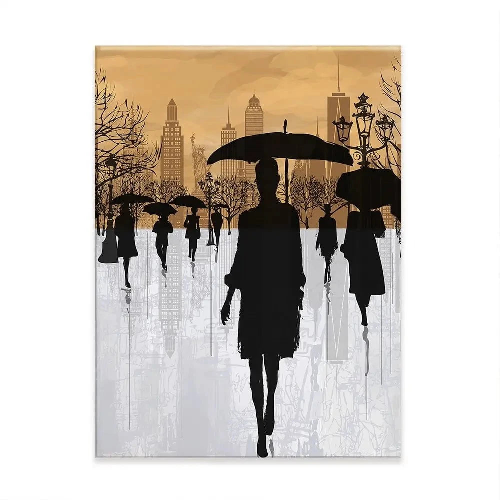 New York Umbrellas Canvas Print New York Umbrellas Canvas Print wall art product isaxar / Shutterstock