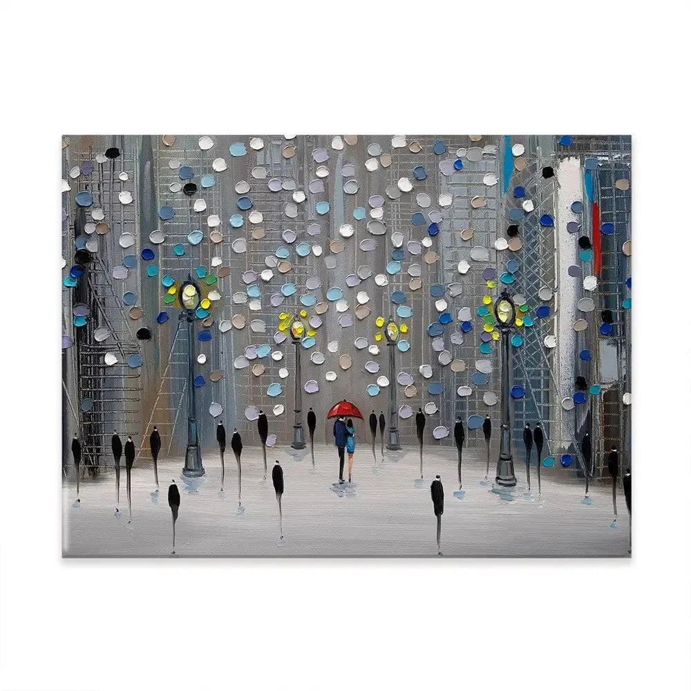 Night City Park Canvas Print Night City Park Canvas Print wall art product Ekaterina Ermilkina