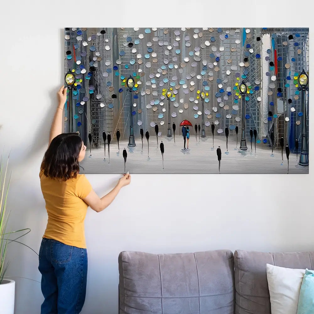 Night City Park Oversized Canvas Print Night City Park Oversized Canvas Print wall art product Art Print Shop