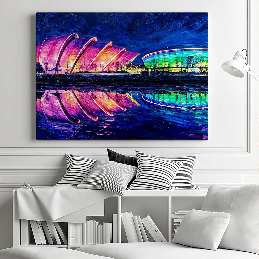 Night Night Glasgow Canvas Print Night Night Glasgow Canvas Print wall art product David Alexander Elder