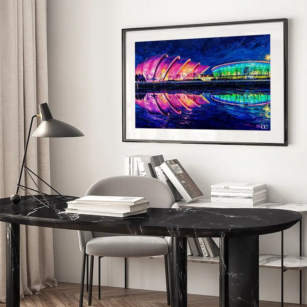 Night Night Glasgow Framed Art Print Night Night Glasgow Framed Art Print wall art product David Alexander Elder