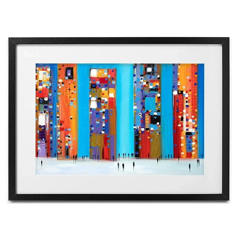 Night Out Framed Art Print Night Out Framed Art Print wall art product Ekaterina Ermilkina