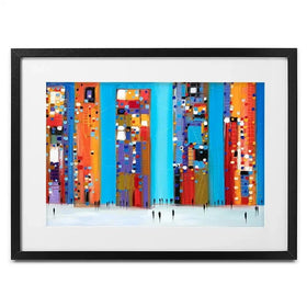 Night Out Framed Art Print Night Out Framed Art Print wall art product Ekaterina Ermilkina