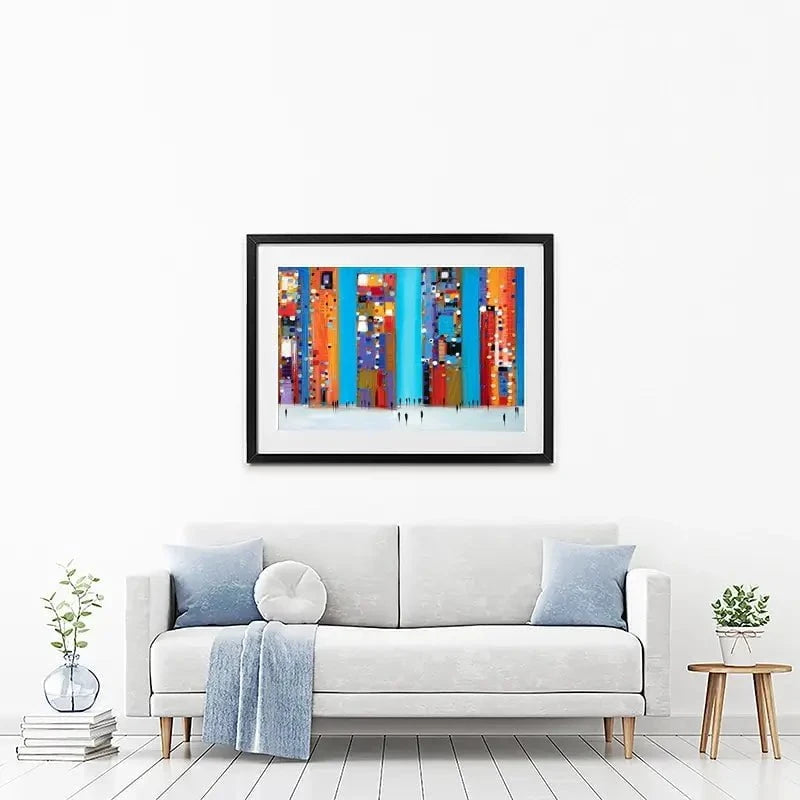 Night Out Framed Art Print Night Out Framed Art Print wall art product Ekaterina Ermilkina