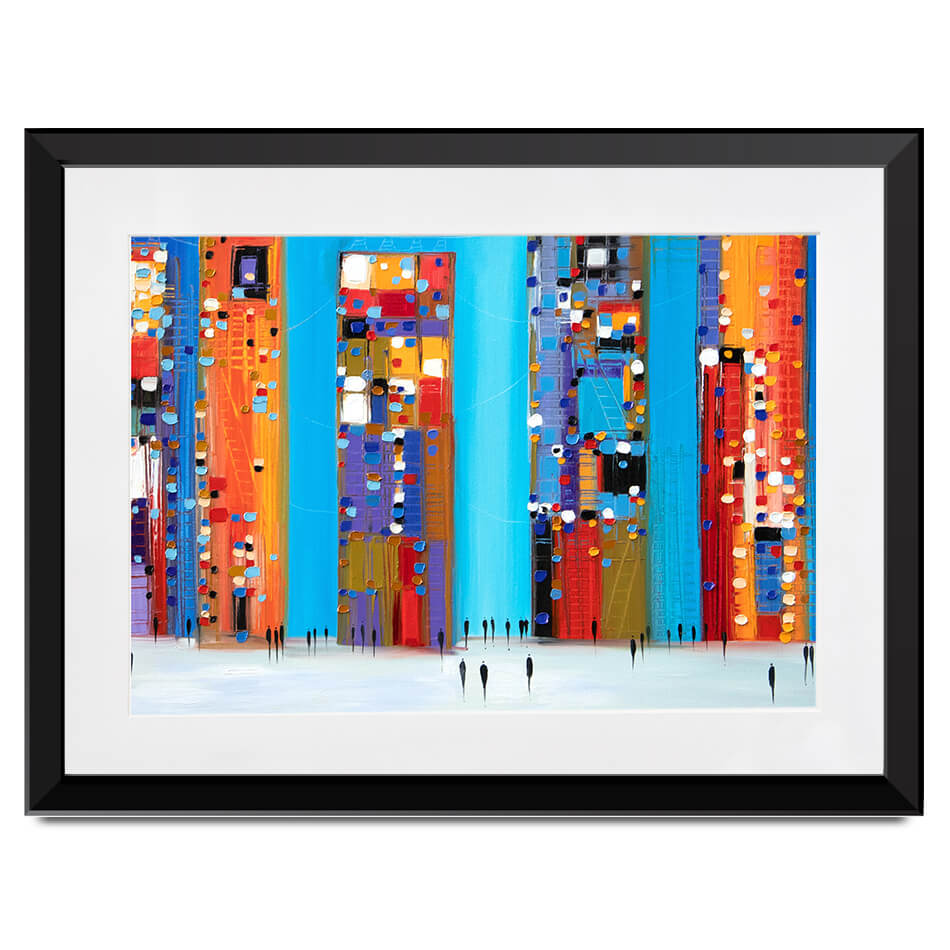 Night Out Framed Art Print Night Out Framed Art Print wall art product Ekaterina Ermilkina