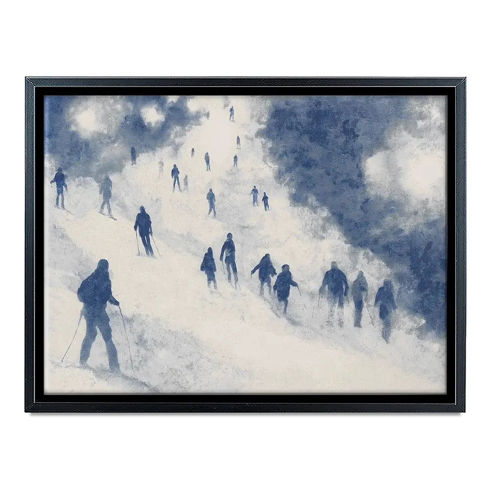 Night Skiers Canvas Print Night Skiers Canvas Print wall art product Chromatic Storm Studio