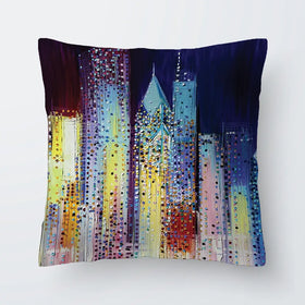 Night Skyline Cushion Night Skyline Cushion wall art product Art Print Shop