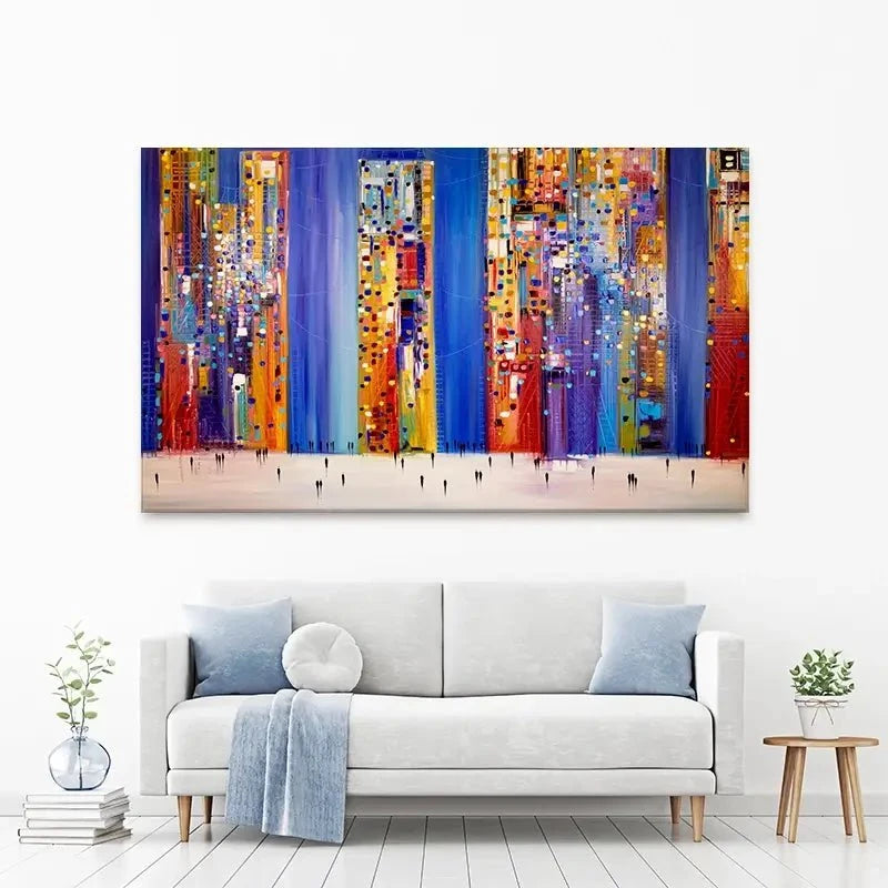 Night Streets Canvas Print Night Streets Canvas Print wall art product Ekaterina Ermilkina