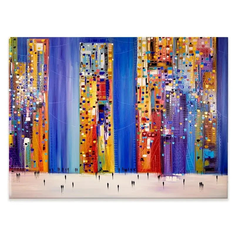 Night Streets Canvas Print Night Streets Canvas Print wall art product Ekaterina Ermilkina
