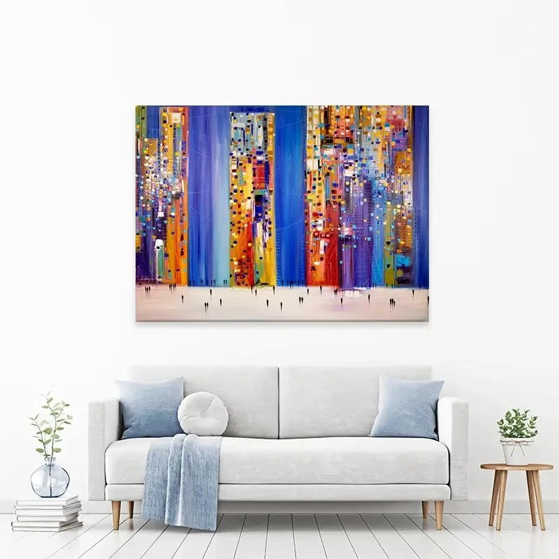 Night Streets Canvas Print Night Streets Canvas Print wall art product Ekaterina Ermilkina