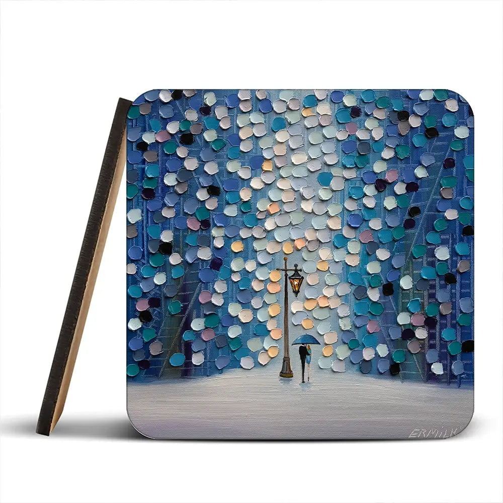 Night Stroll Coaster Set Night Stroll Coaster Set wall art product Ekaterina Ermilkina