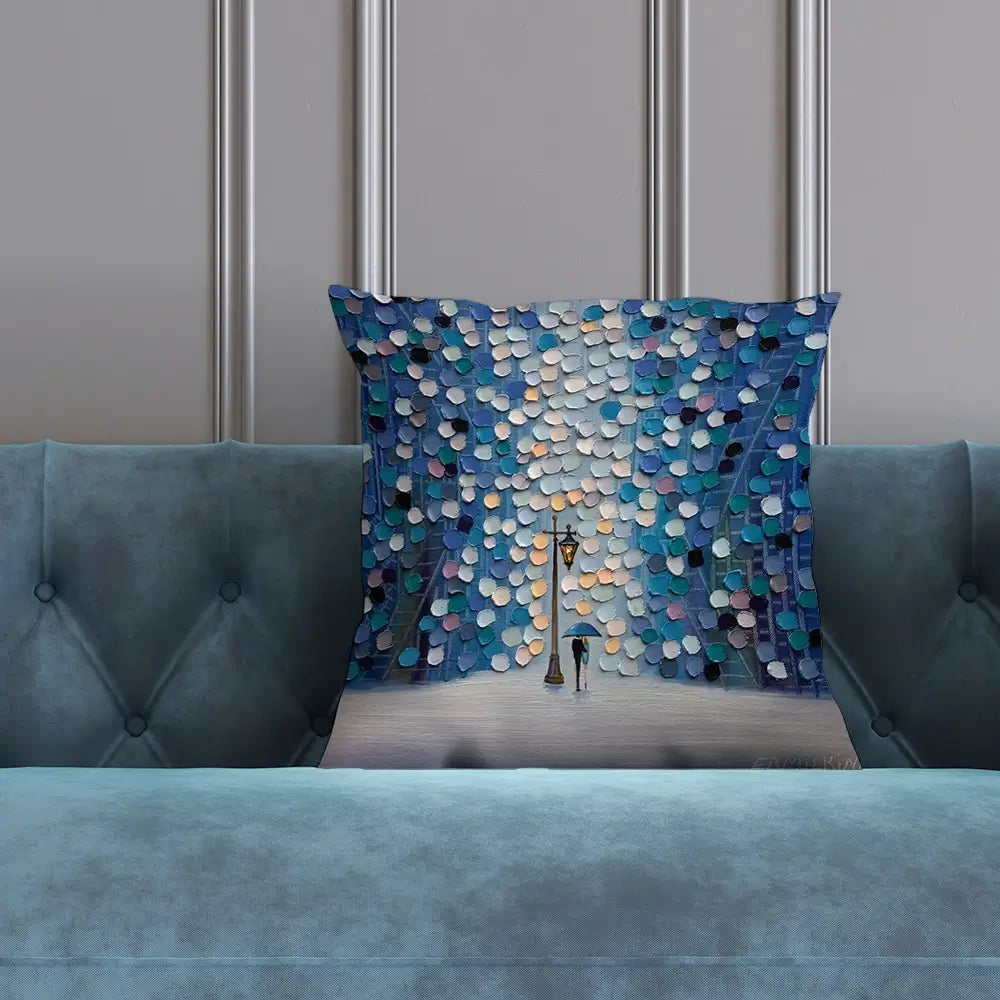 Night Stroll Cushion Night Stroll Cushion wall art product Ekaterina Ermilkina