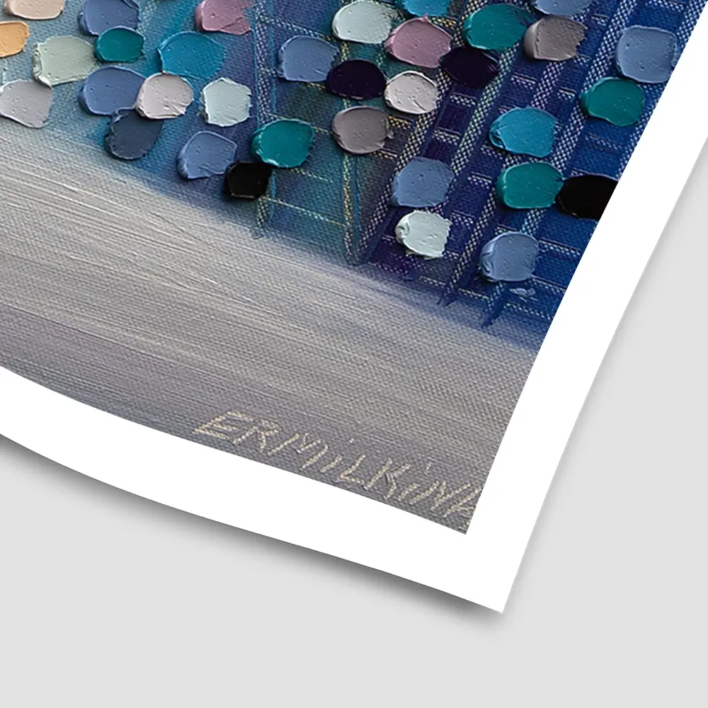 Night Stroll Square Art Print Night Stroll Square Art Print wall art product Ekaterina Ermilkina