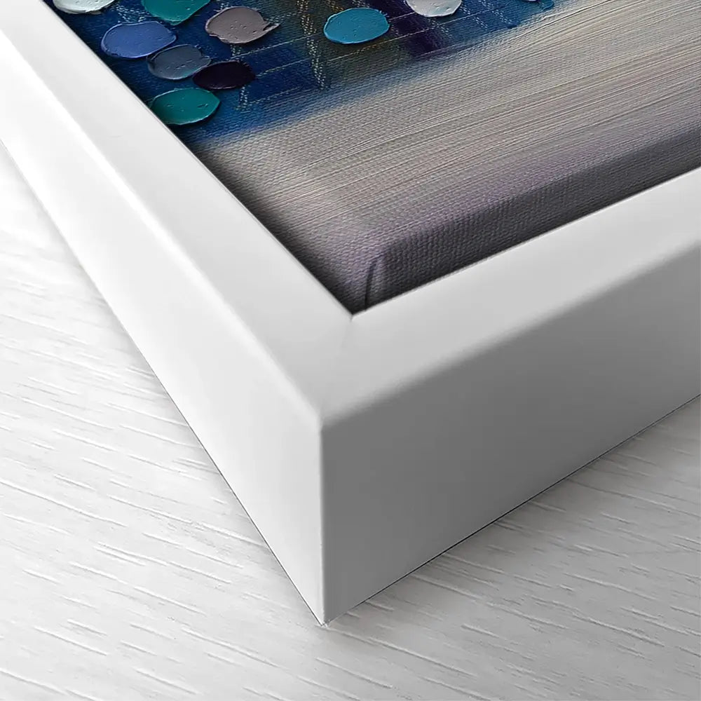 Night Stroll Square Canvas Print Night Stroll Square Canvas Print wall art product Ekaterina Ermilkina