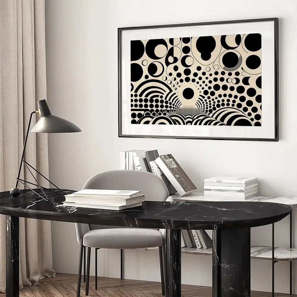 Noir Abstract Framed Art Print Noir Abstract Framed Art Print wall art product P & M Print Gallery