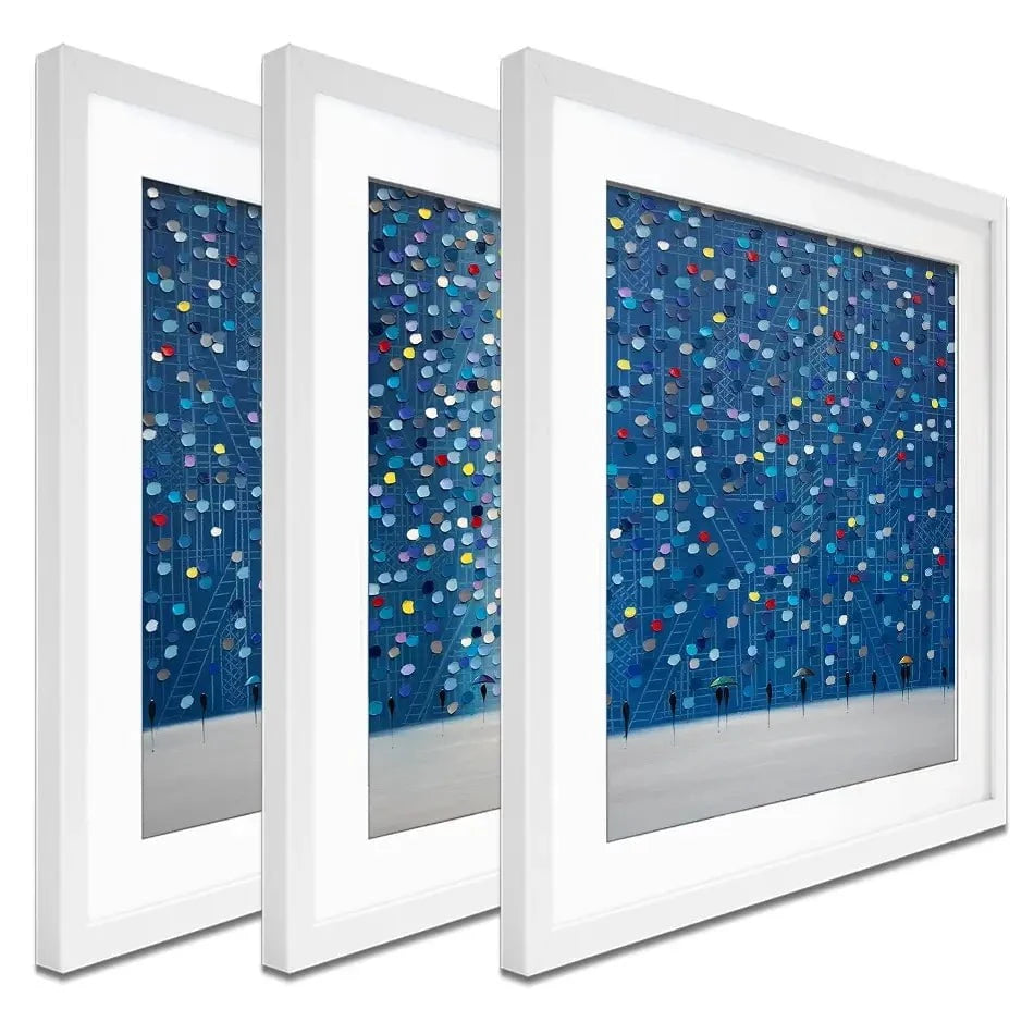 Noir Night Framed Art Print Trio Noir Night Framed Art Print Trio wall art product Ekaterina Ermilkina