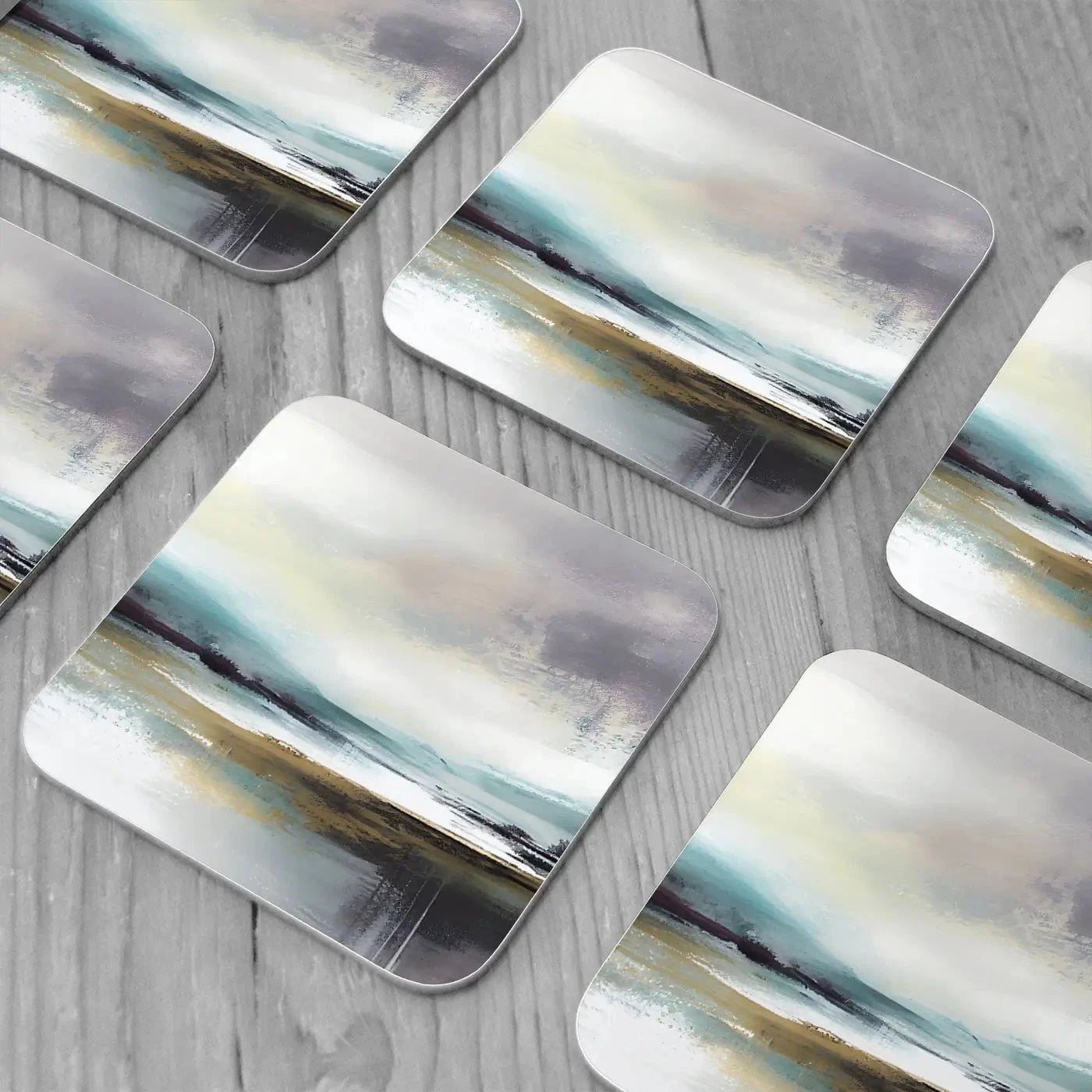 Nordic Landscape Coaster Set Rainbow Soul Tree Coaster Set | Rainbow Soul Tree Art Coasters wall art product jesseyy / Shutterstock
