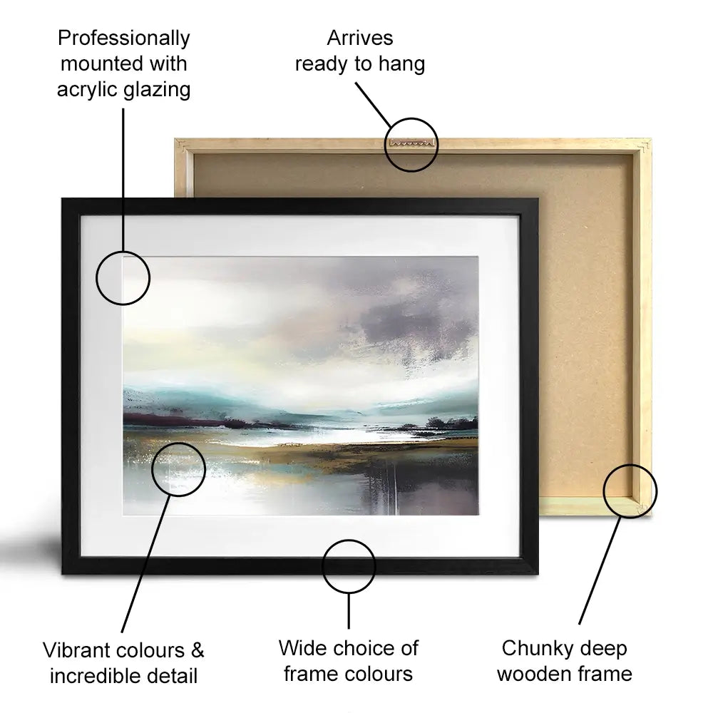Nordic Landscape Framed Art Print Nordic Landscape Framed Art Print wall art product jesseyy / Shutterstock