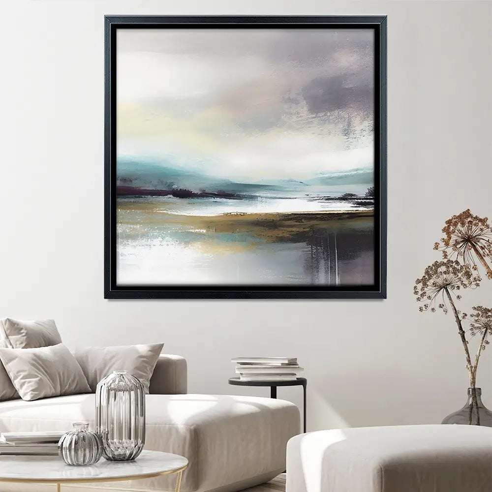 Nordic Landscape Square Canvas Print Nordic Landscape Square Canvas Print wall art product jesseyy / Shutterstock