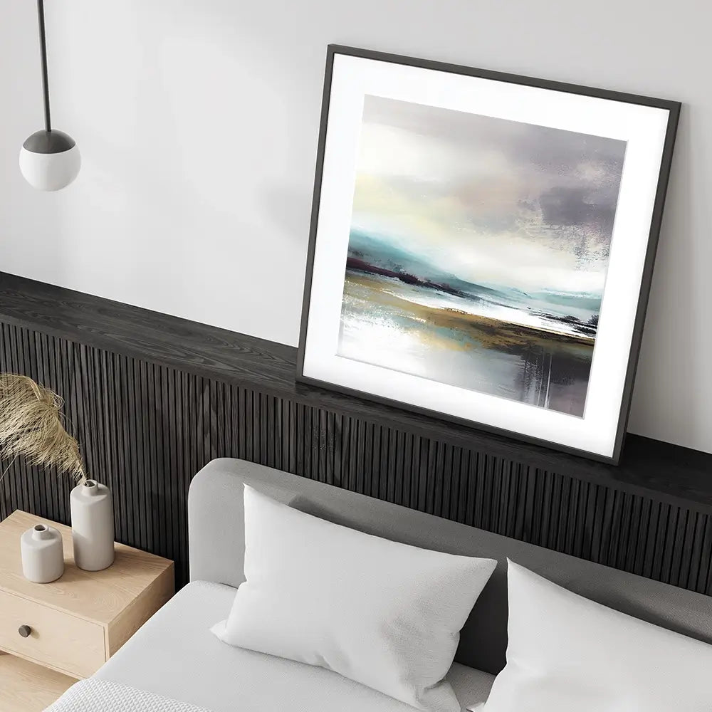Nordic Landscape Square Framed Art Print Nordic Landscape Square Framed Art Print wall art product jesseyy / Shutterstock