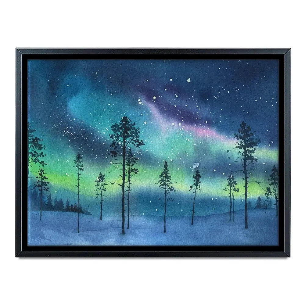 Northern Lights Canvas Print Northern Lights Canvas Print wall art product Dlinnychulok / Shutterstock