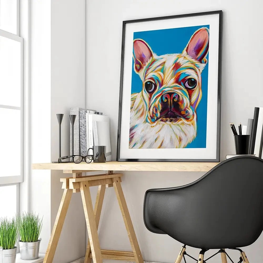 Nosey Dog Framed Art Print Nosey Dog Framed Art Print wall art product Carolee Vitaletti