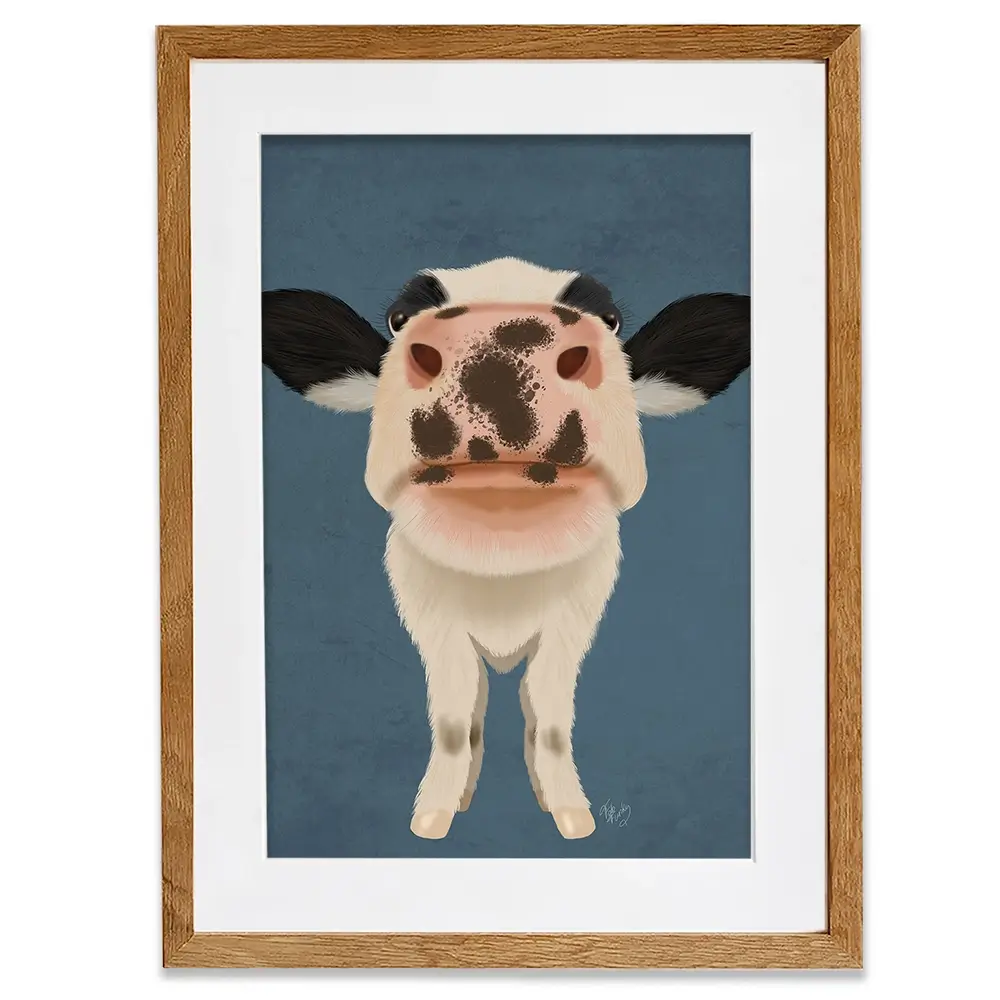 Nosey Framed Art Print Nosey Framed Art Print wall art product Fab Funky