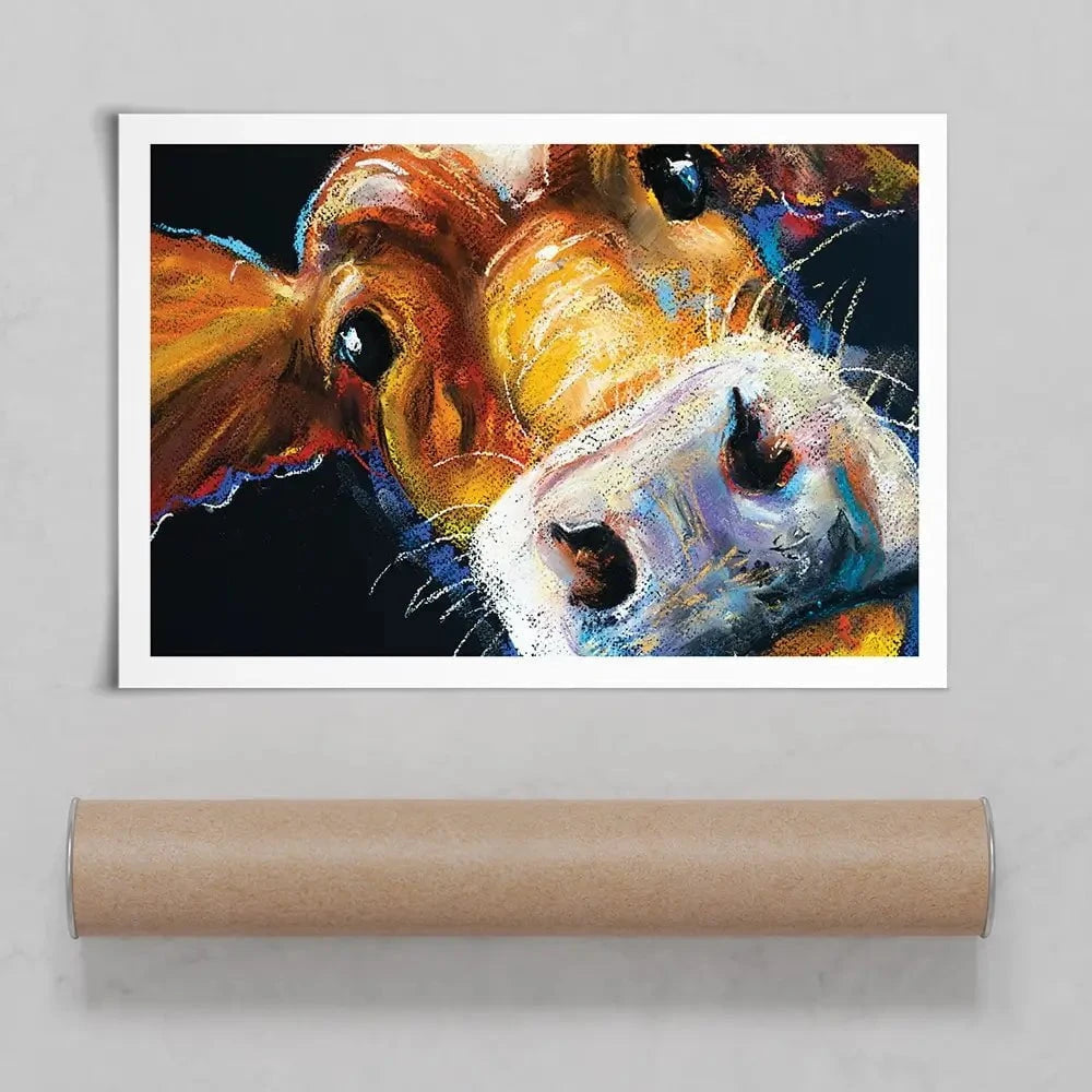 Nosy Cow Art Print Nosy Cow Art Print wall art product Ivailo Nikolov / Shutterstock