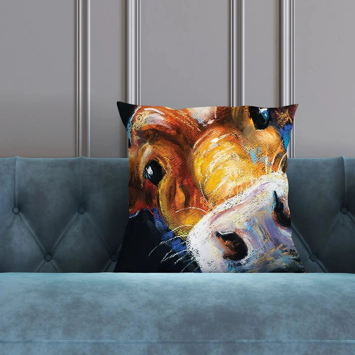 Nosy Cow Cushion Nosy Cow Cushion wall art product Ivailo Nikolov / Shutterstock