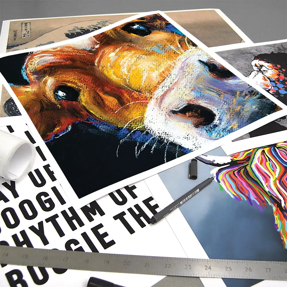 Nosy Cow Square Art Print Nosy Cow Square Art Print wall art product Ivailo Nikolov / Shutterstock