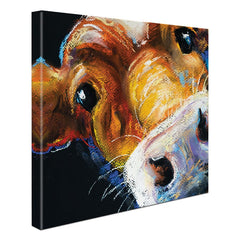 Nosy Cow Square Canvas Print wall art product Ivailo Nikolov / Shutterstock