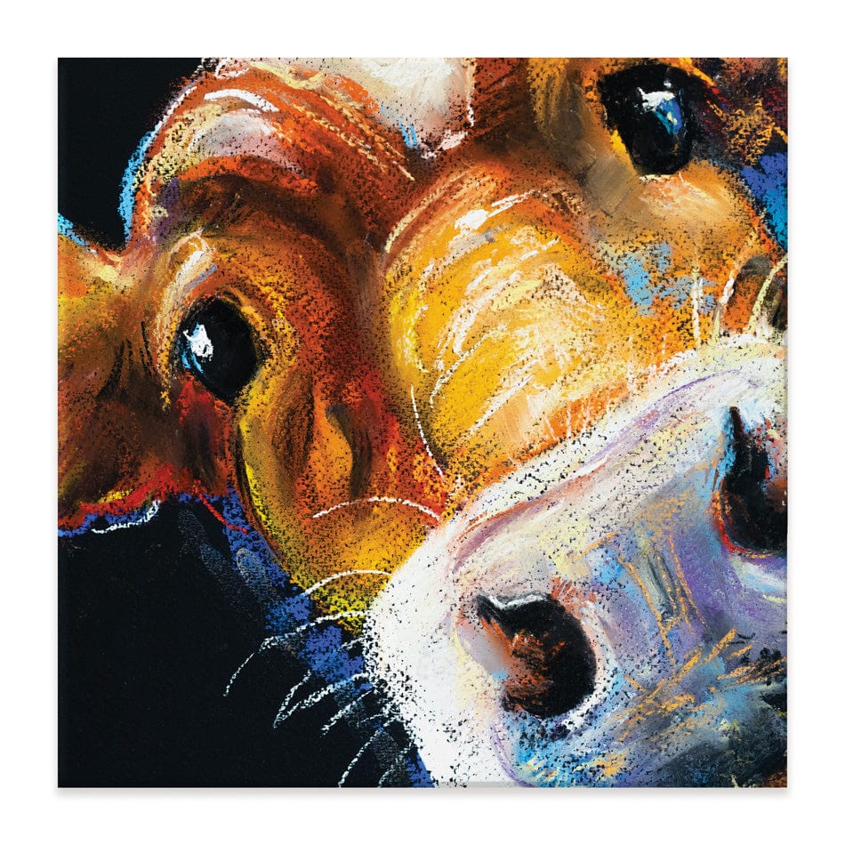 Nosy Cow Square Canvas Print wall art product Ivailo Nikolov / Shutterstock