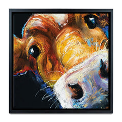 Nosy Cow Square Canvas Print wall art product Ivailo Nikolov / Shutterstock