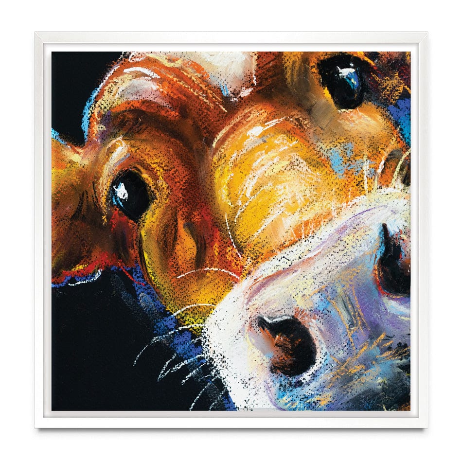Nosy Cow Square Canvas Print wall art product Ivailo Nikolov / Shutterstock