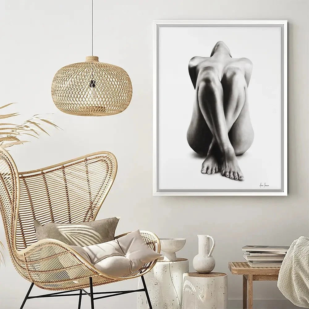 Nude Woman Charcoal Study Canvas Print Nude Woman Charcoal Study Canvas Print wall art product Ashvin Harrison