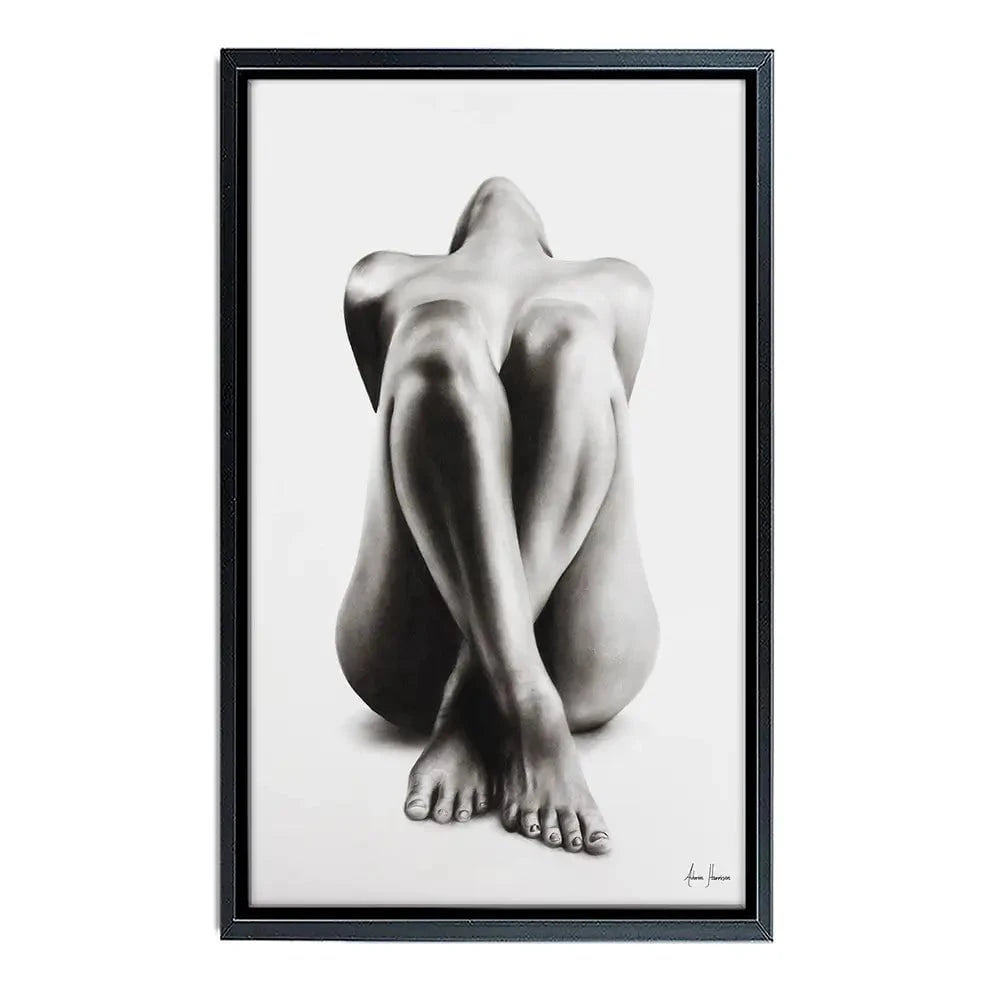 Nude Woman Charcoal Study Canvas Print Nude Woman Charcoal Study Canvas Print wall art product Ashvin Harrison