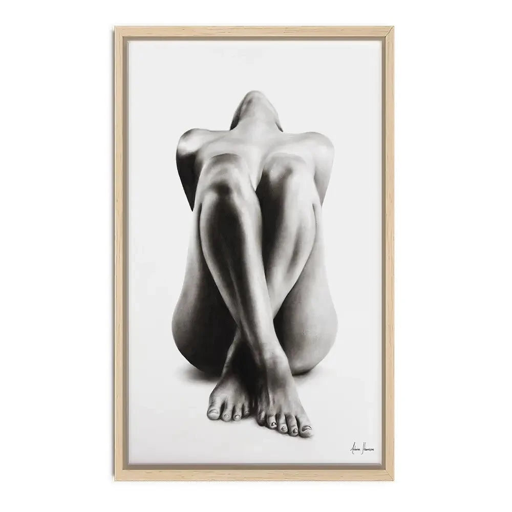 Nude Woman Charcoal Study Canvas Print Nude Woman Charcoal Study Canvas Print wall art product Ashvin Harrison