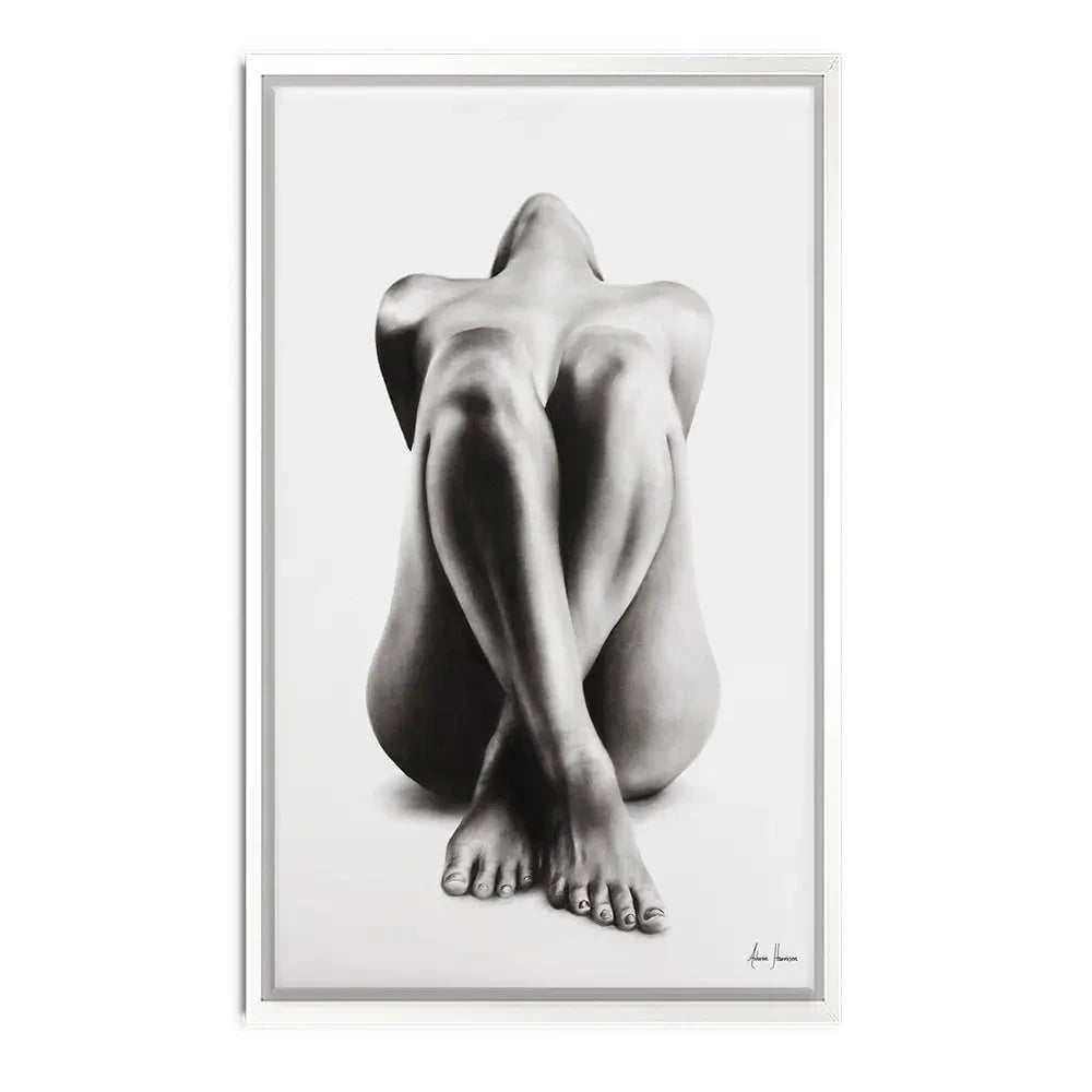 Nude Woman Charcoal Study Canvas Print Nude Woman Charcoal Study Canvas Print wall art product Ashvin Harrison