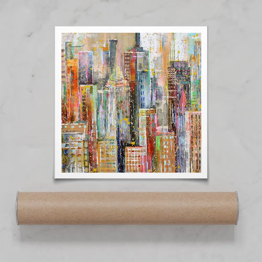 NY City Square Art Print NY City Square Art Print wall art product Studio Paint-Ing