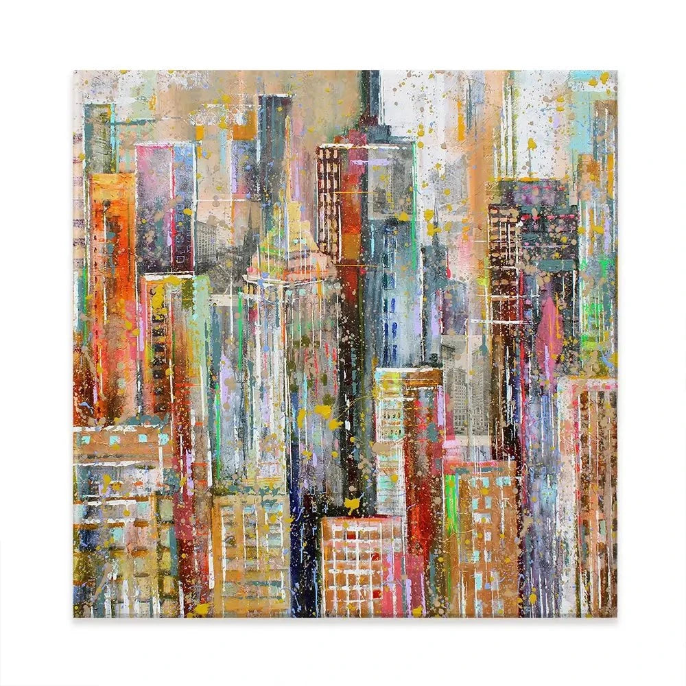 NY City Square Canvas Print NY City Square Canvas Print wall art product Studio Paint-Ing