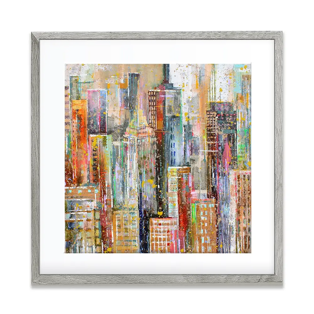 NY City Square Framed Art Print NY City Square Framed Art Print wall art product Studio Paint-Ing