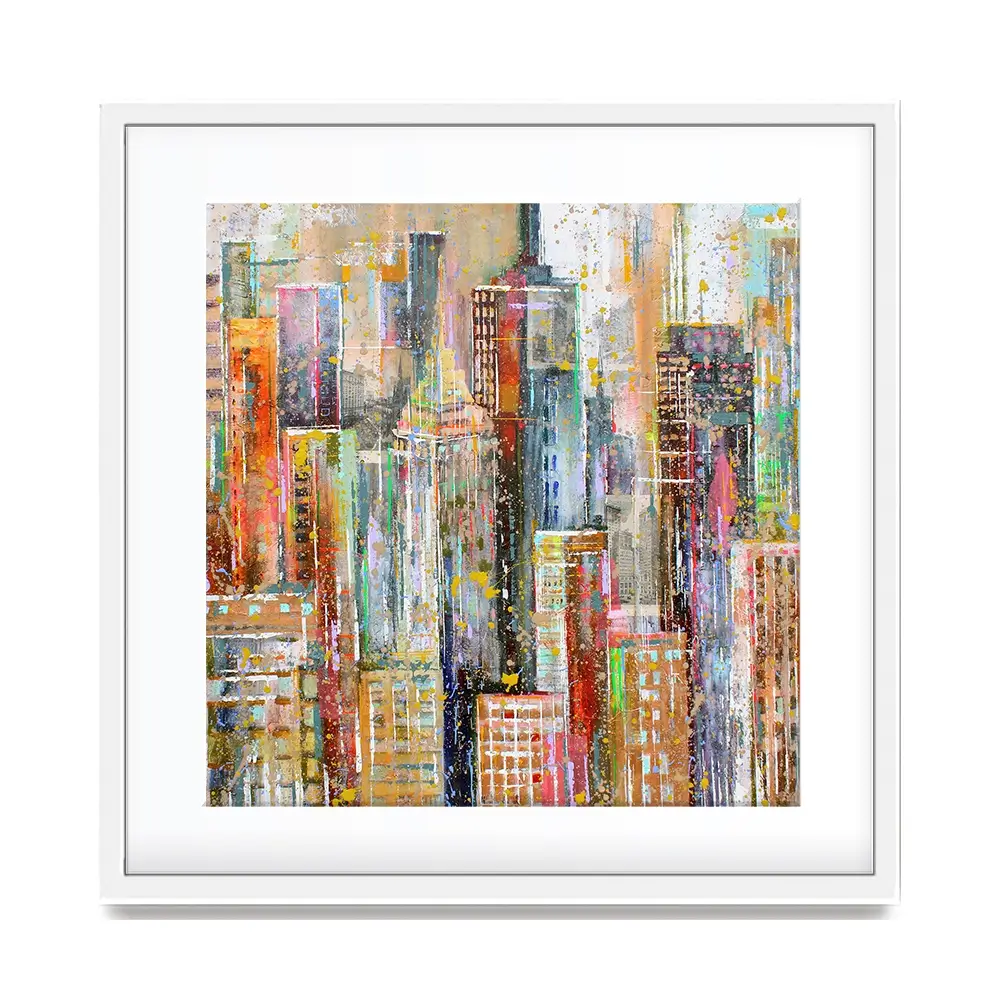 NY City Square Framed Art Print NY City Square Framed Art Print wall art product Studio Paint-Ing